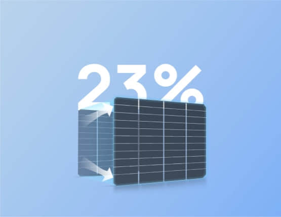 High conversion solar panel