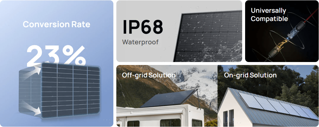 EcoFlow 400W rigid solar panel - image 1