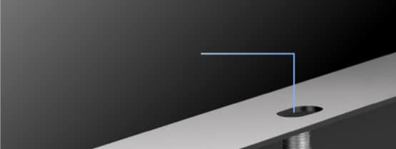 Mounting holes on solar panel