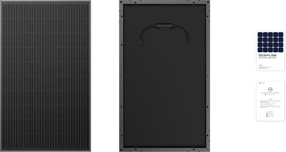 EcoFlow solar panel unboxing contents