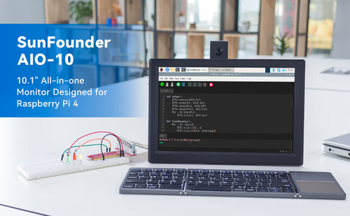 SunFounder 10.1 Inch Screen Display front image