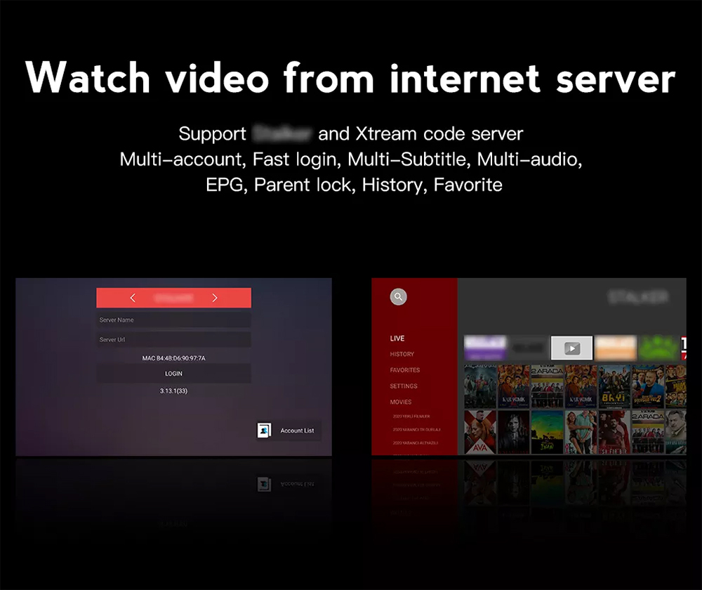 iATV Q5 H313 Android TV Box with BLE Remote Control