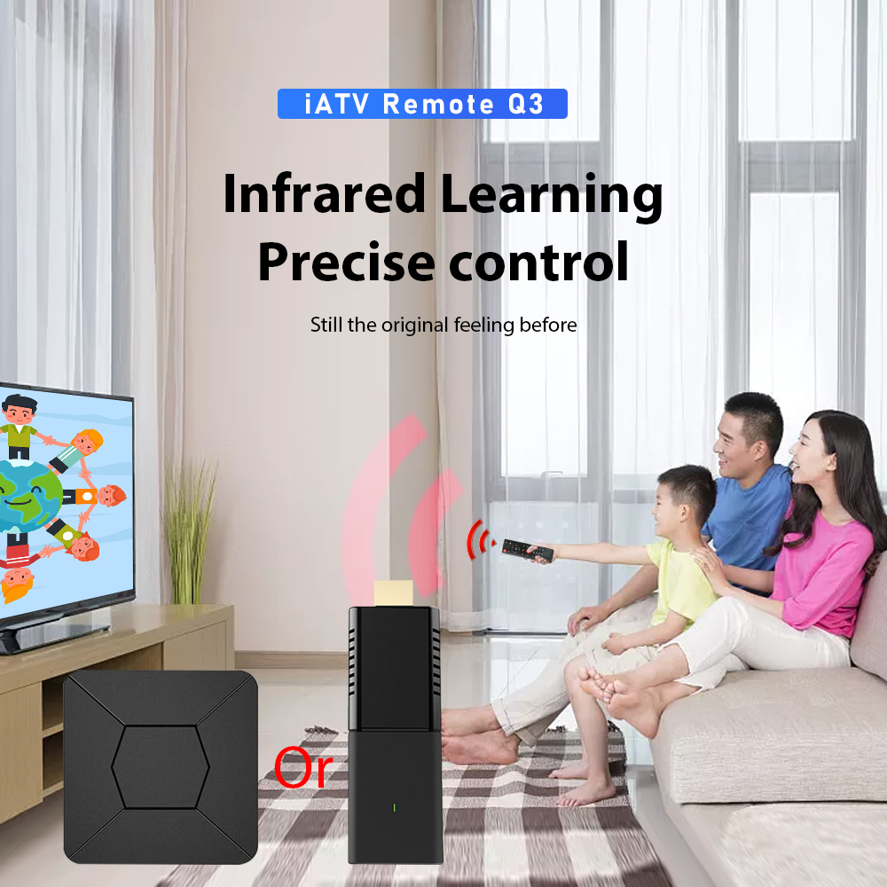 iATV Remote Q3 Bluetooth Infrared Learning Voice Control Remote Control