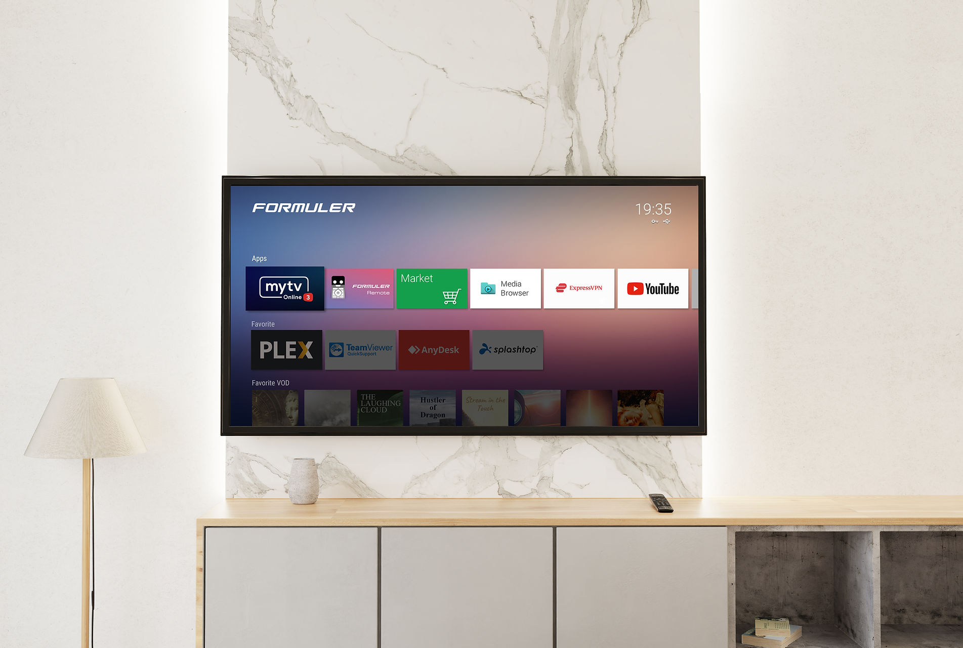 Formuler Z mini elegant home screen