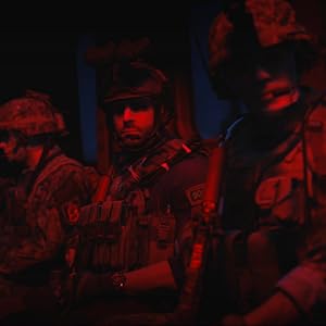 Call of Duty characters in a plane with red lighting