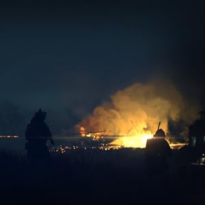 Call of Duty characters watching explosion in game
