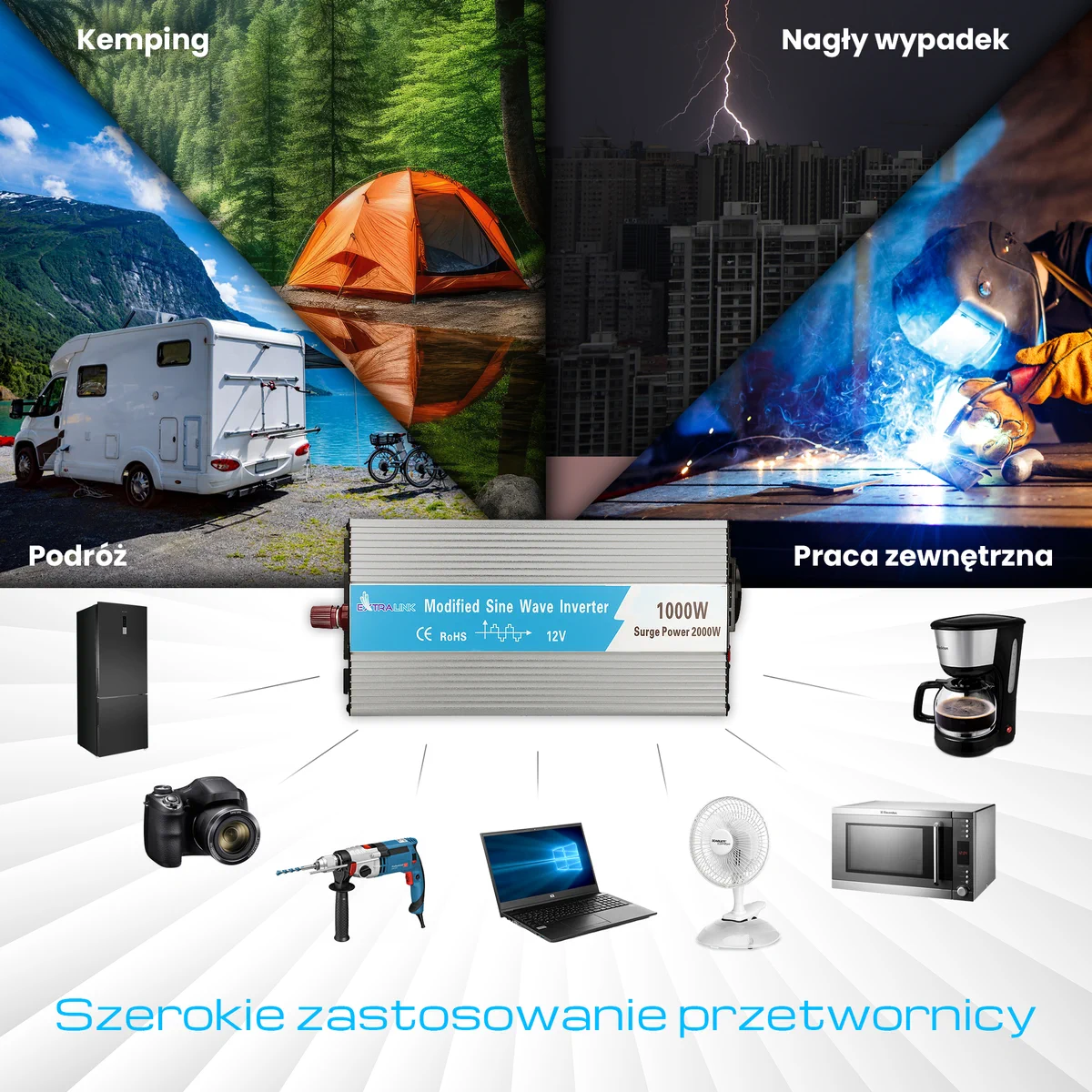 Inverter use in remote power supply
