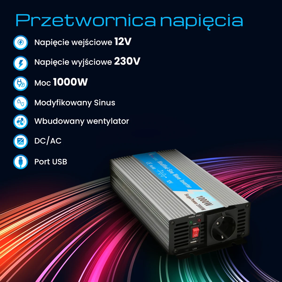 Modified sine wave inverter output