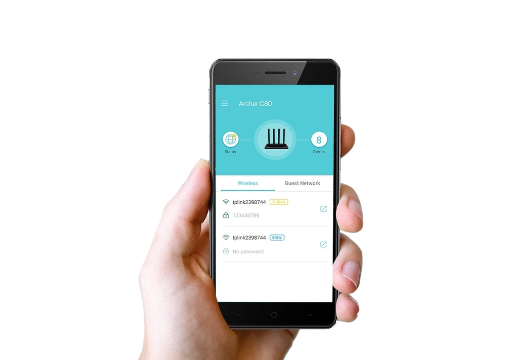 TP-Link Archer C80 Tether app