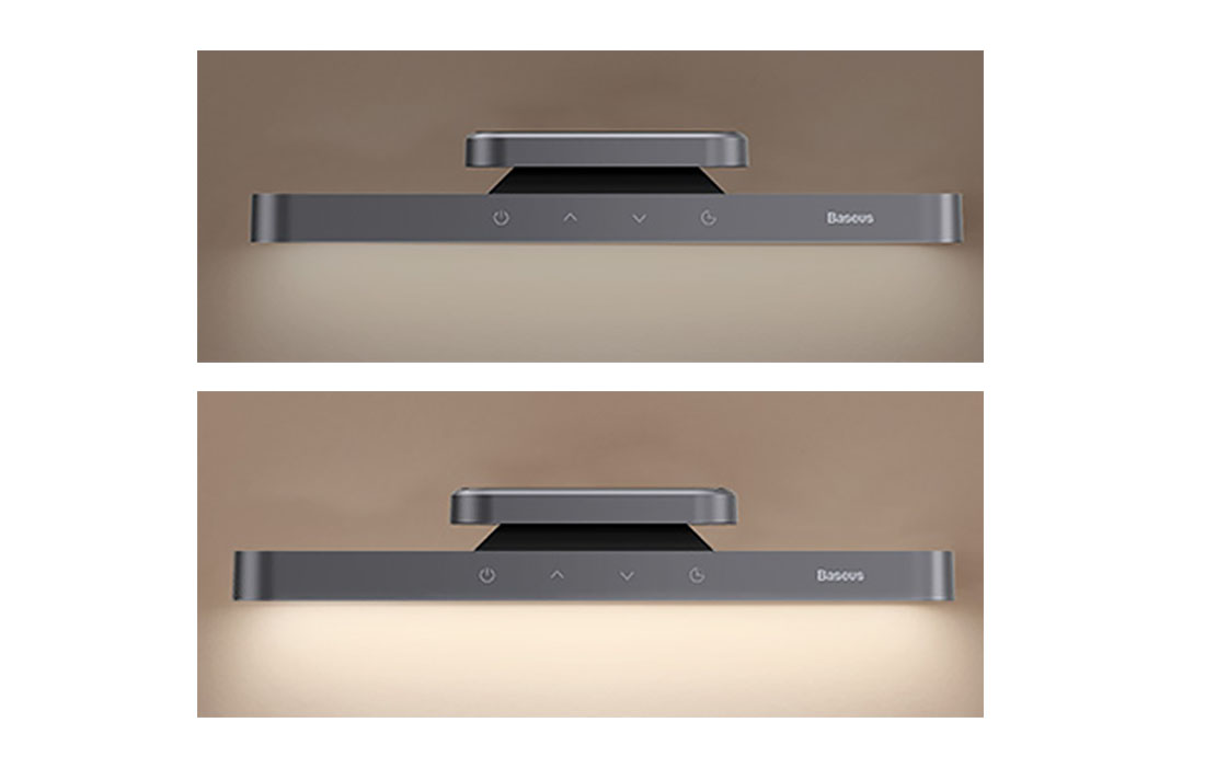 Touch panel for brightness adjustment