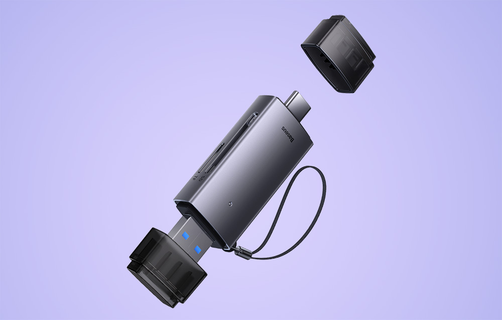 Baseus memory card reader overview