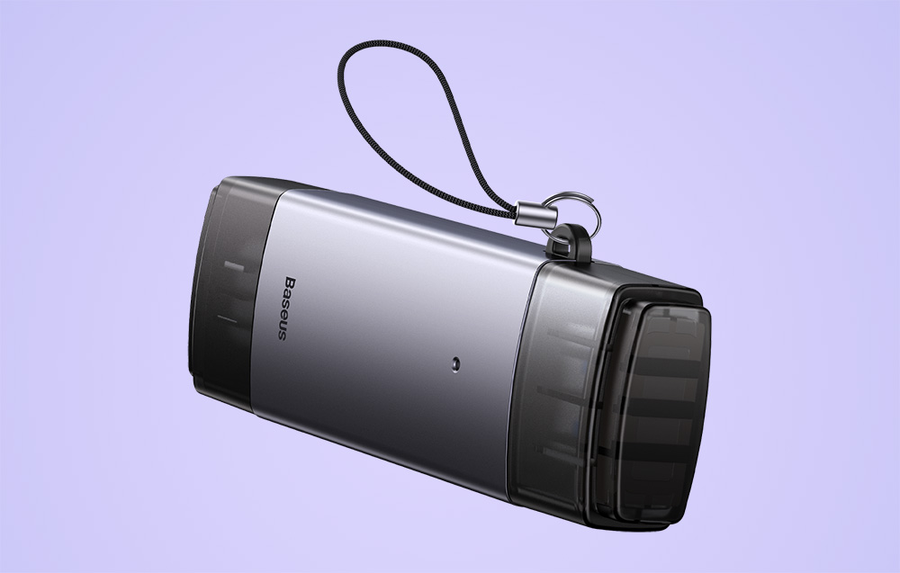 Baseus memory card reader plug and play usage