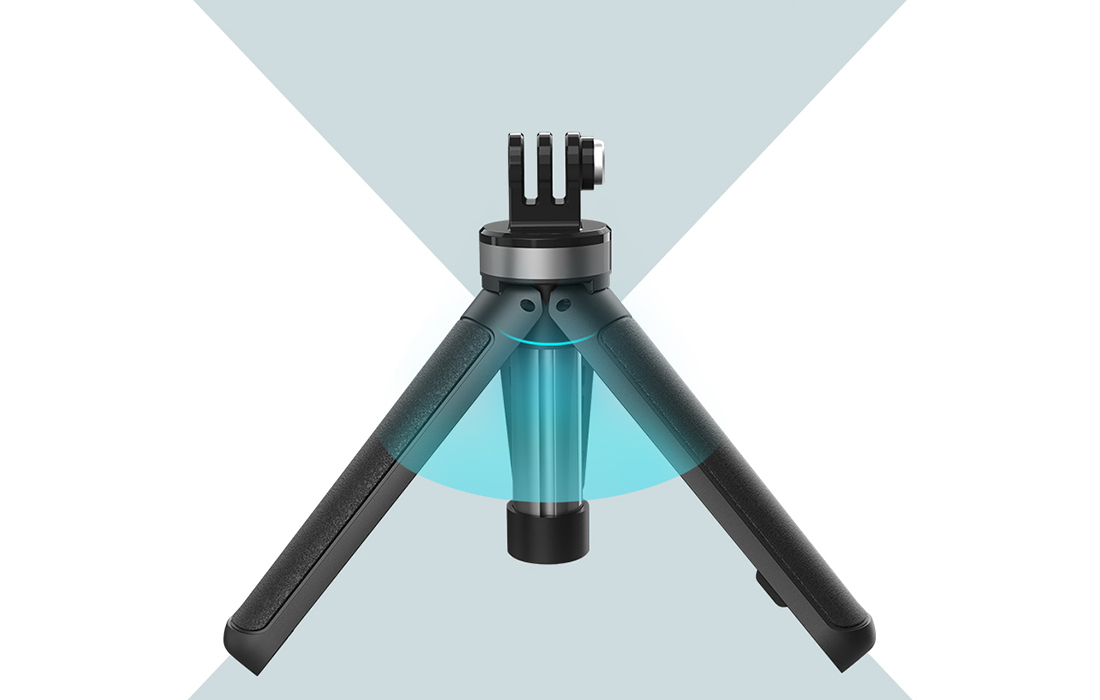 Close-up of tripod stable legs
