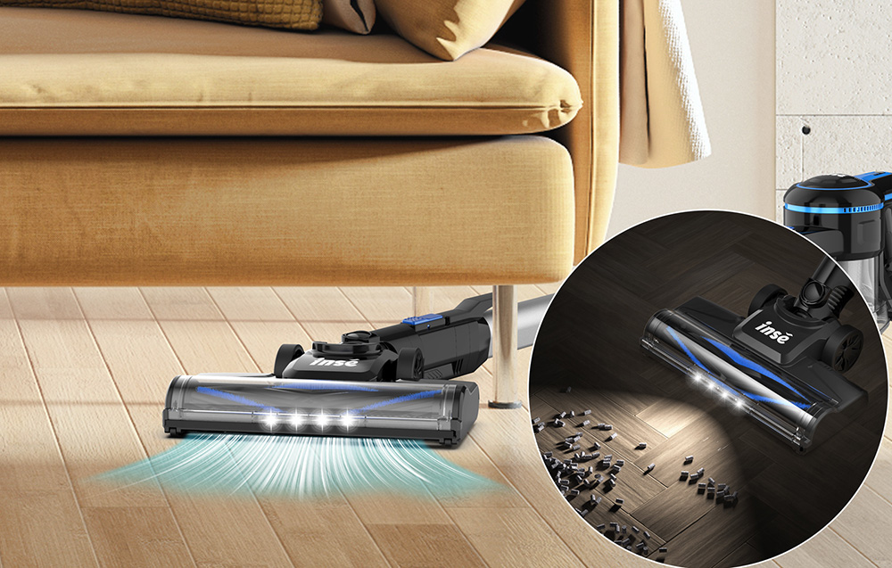 Brush with LED light