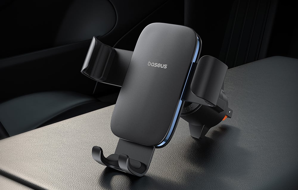 Baseus Metal Age 3 gravity car vent mount in black