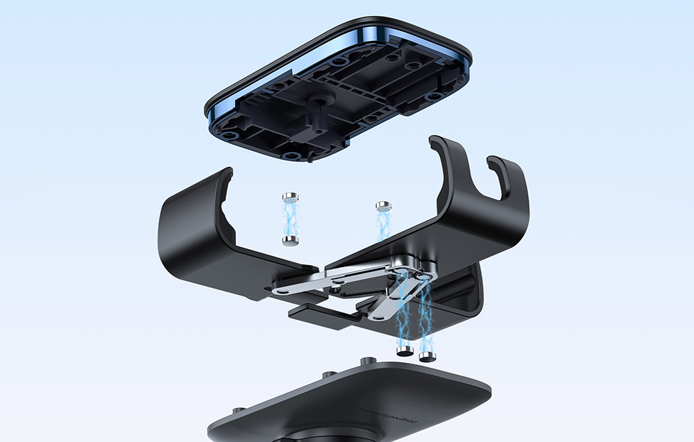 Stable vent clip with anti-slip surface