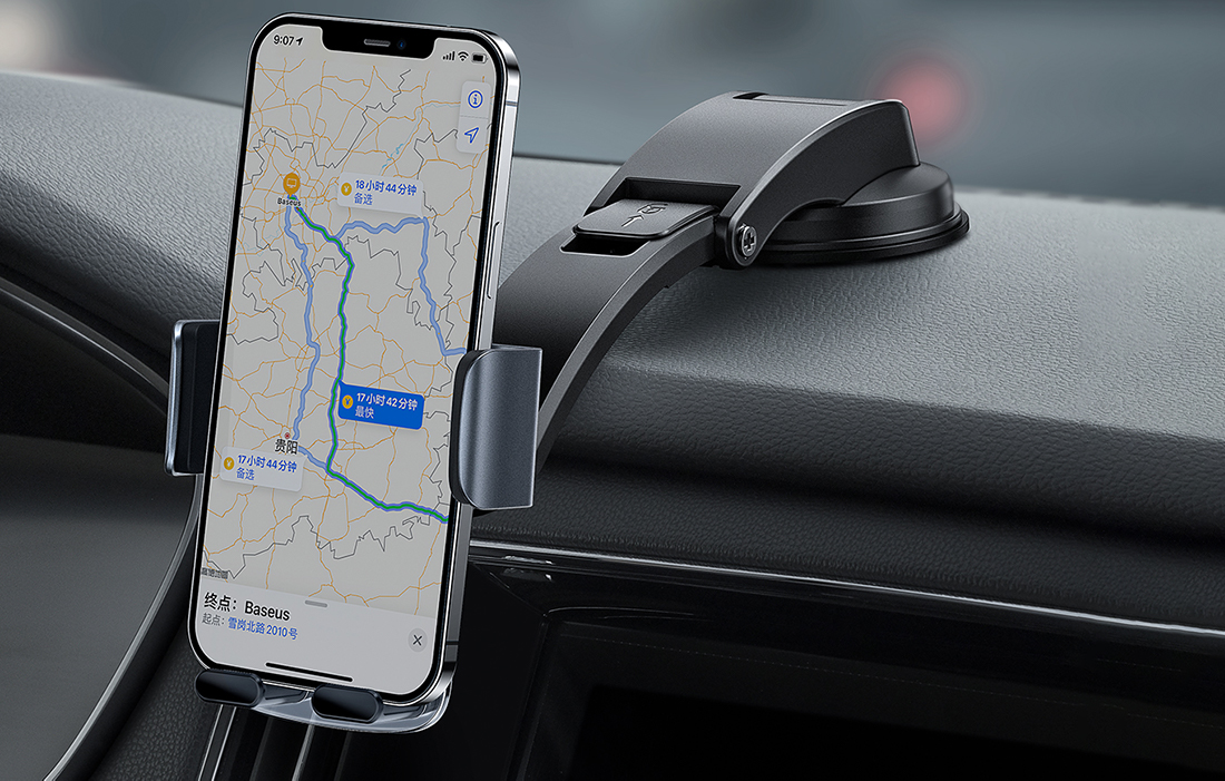 Baseus Easy Control car holder mounted in a car