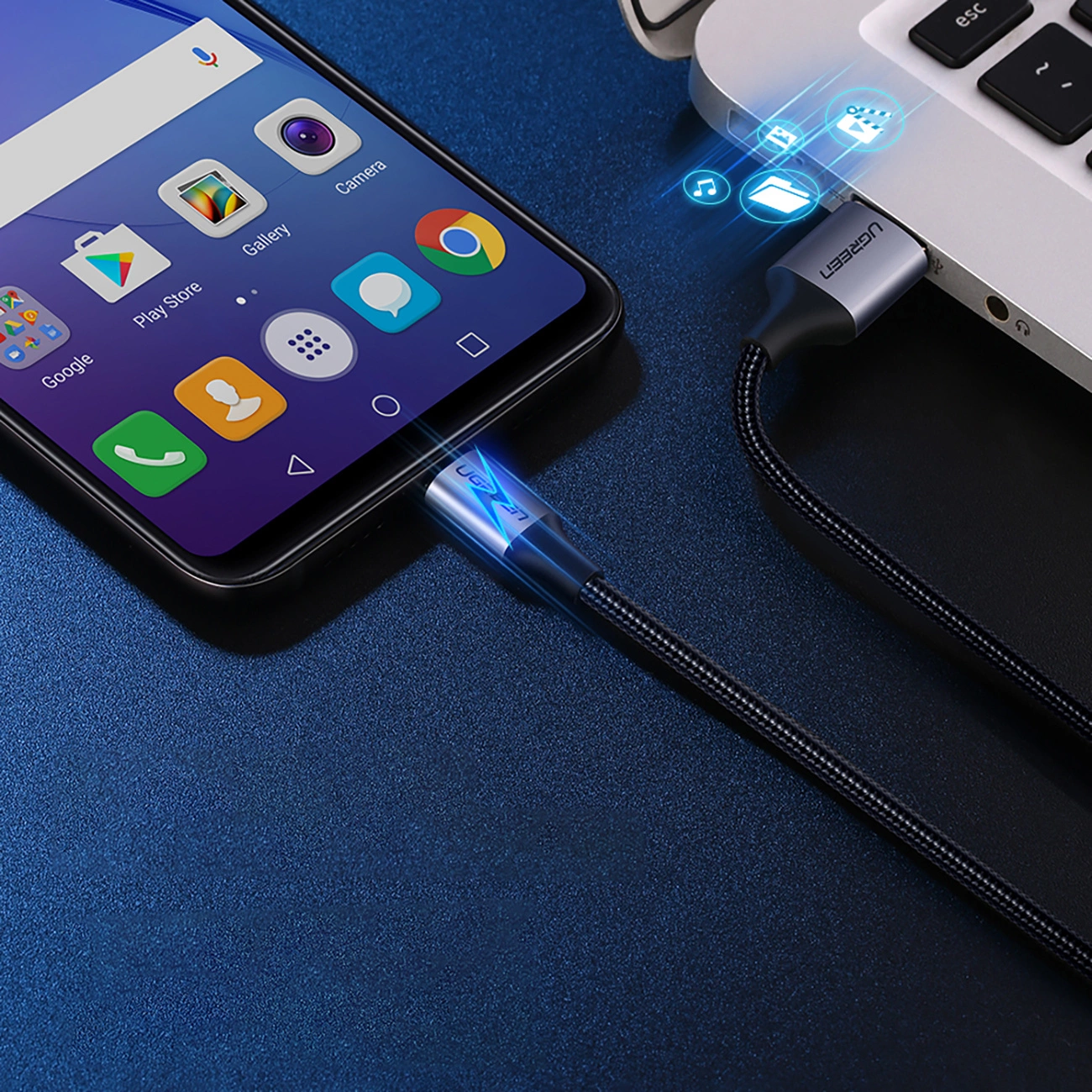 Data transfer via Ugreen US290 cable