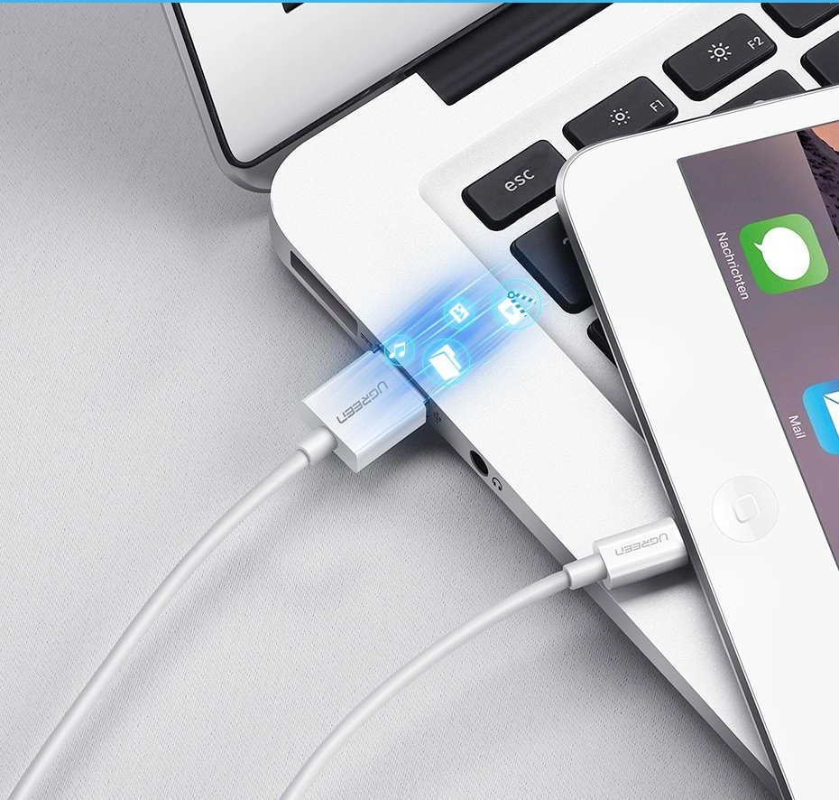Data transfer via Ugreen US155 cable
