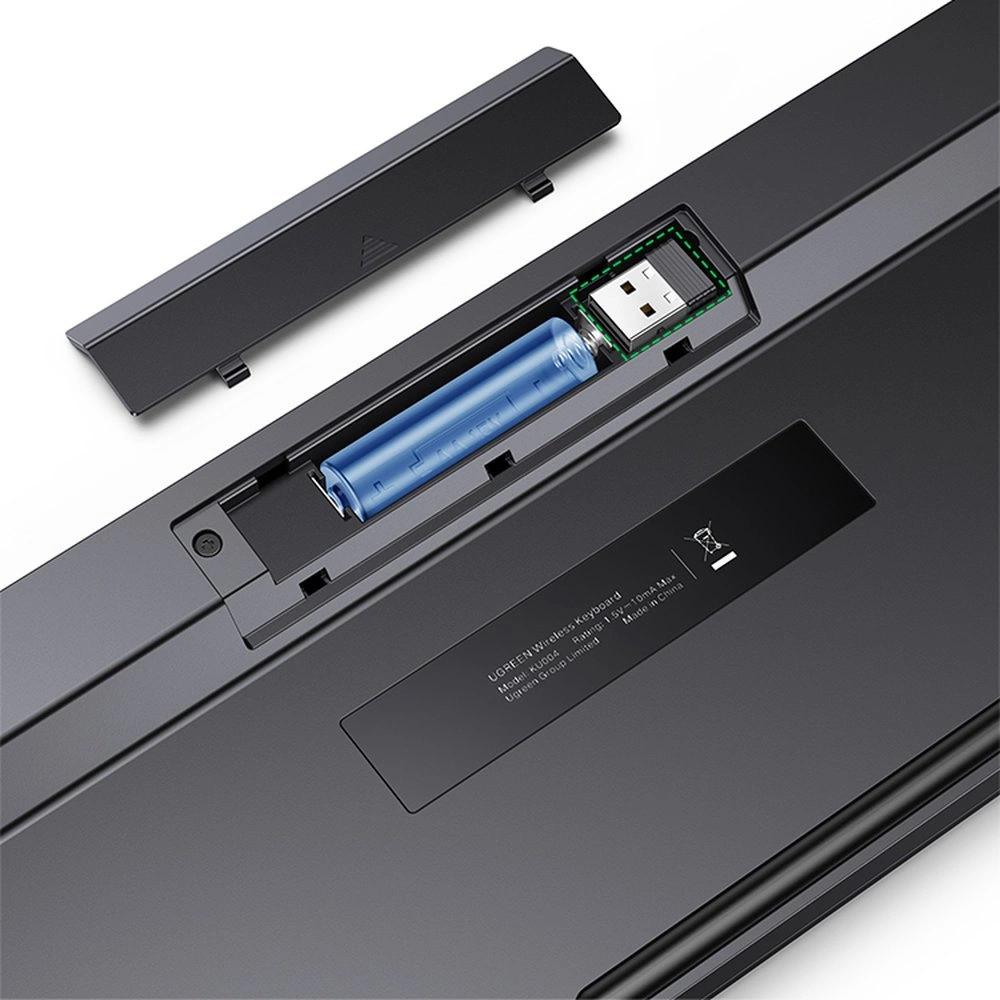 Battery cover of the Ugreen KU004 wireless keyboard