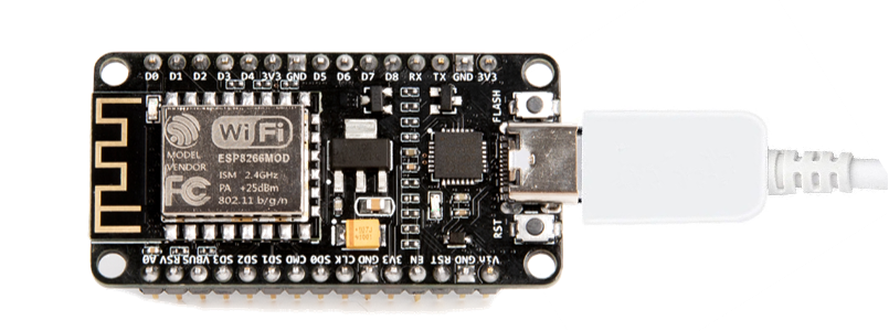 Serial monitor showing Hello, ESP8266 output (view 1)