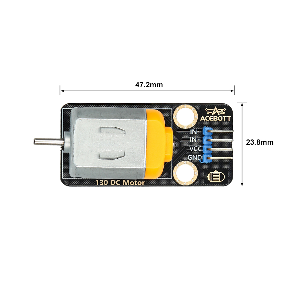 130 motor module dimensions and details
