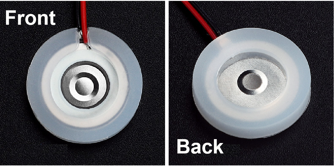 Humidifier disc front/back illustration