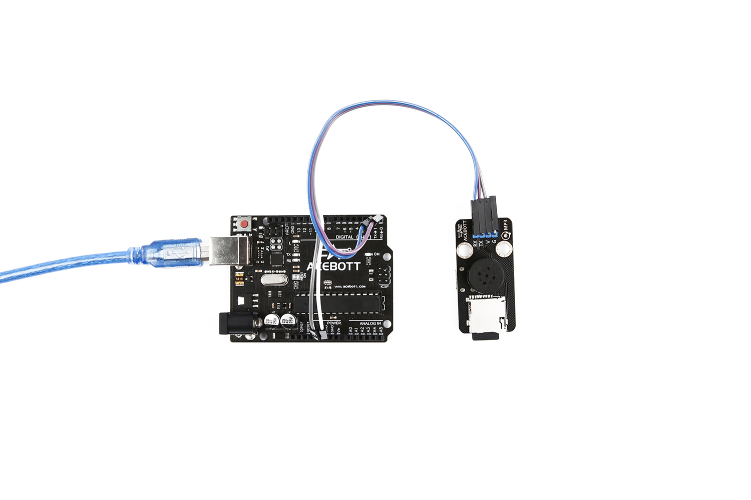 MP3 module playing music after successful upload