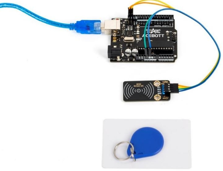 Serial monitor output showing RFID Card UID