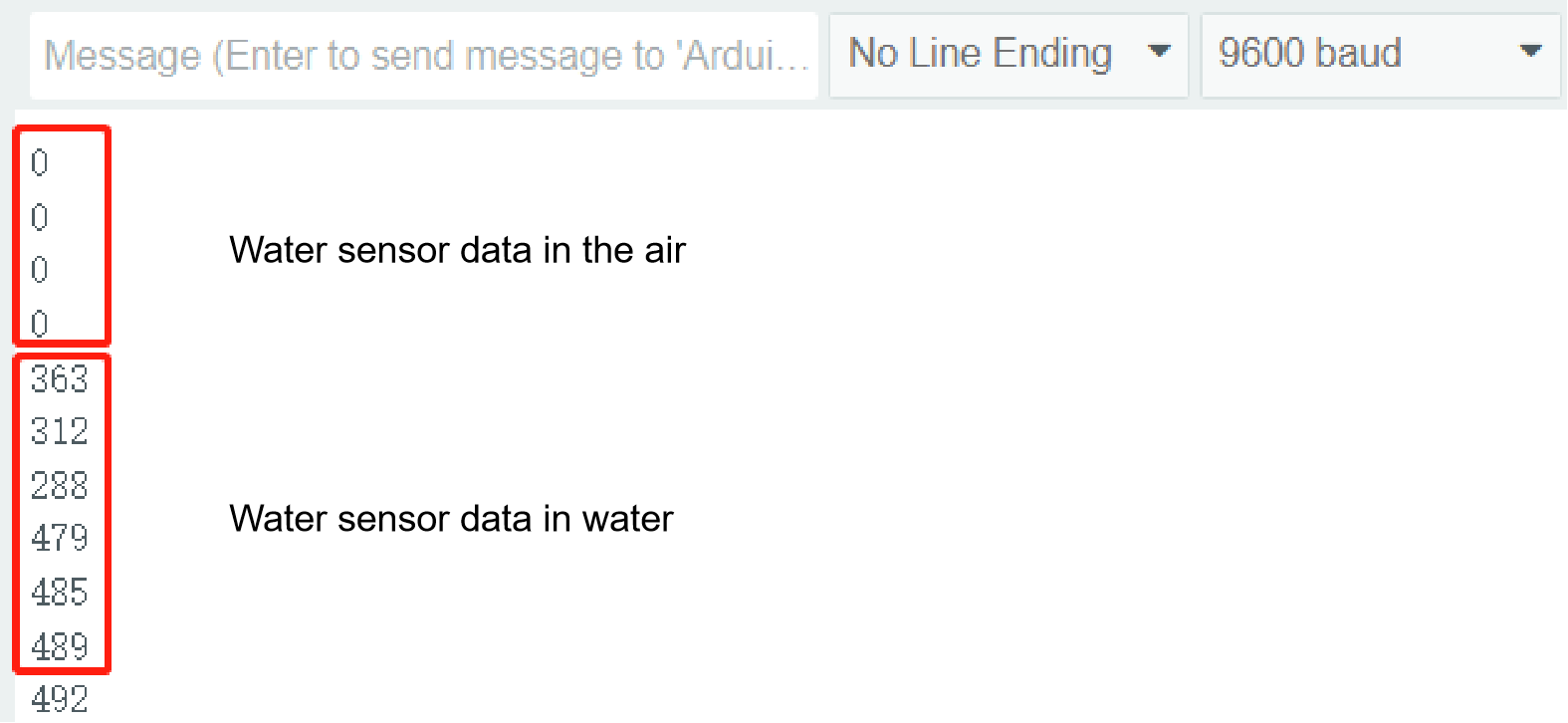 Test result data example 2
