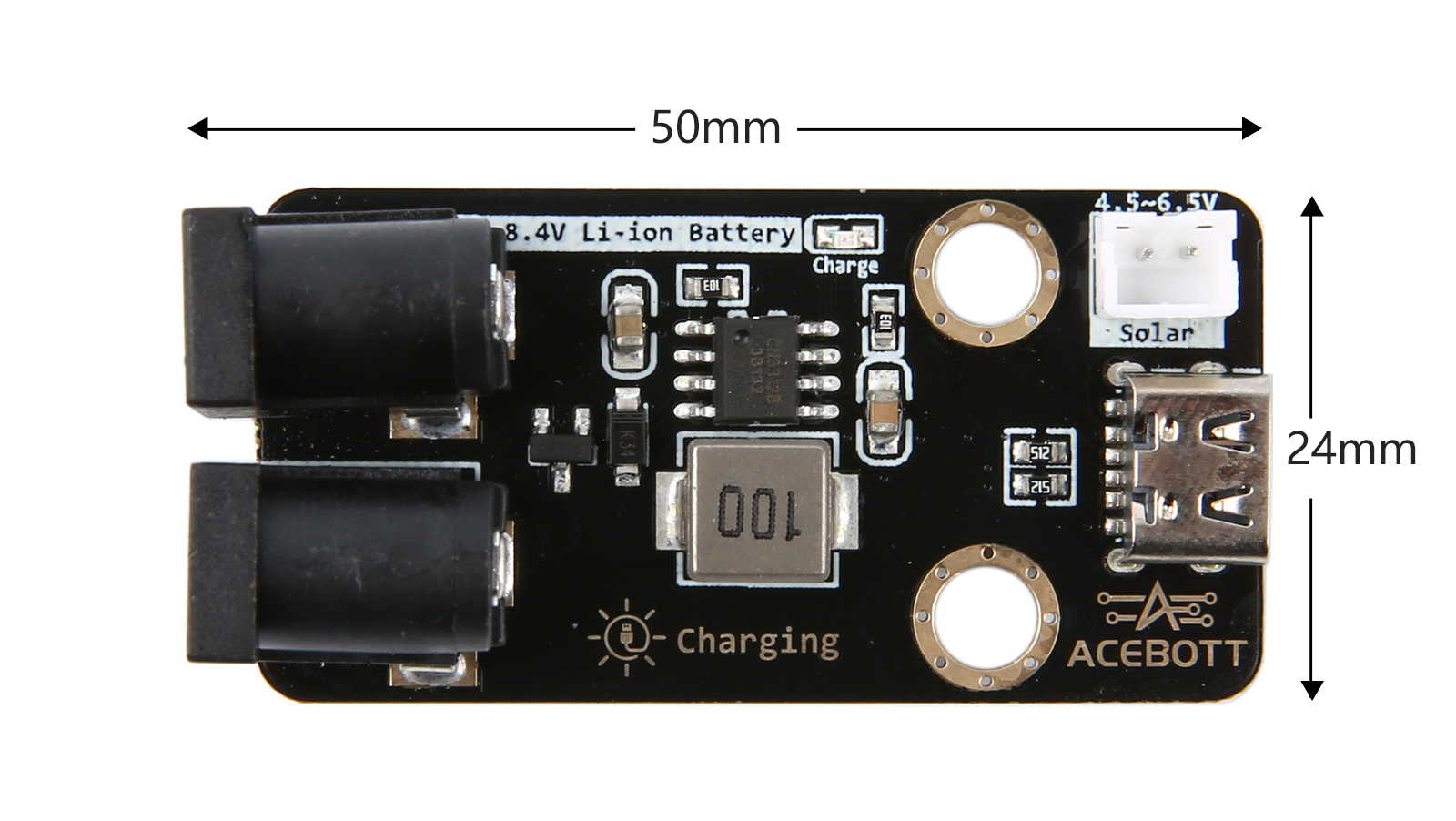 Charging module dimensions