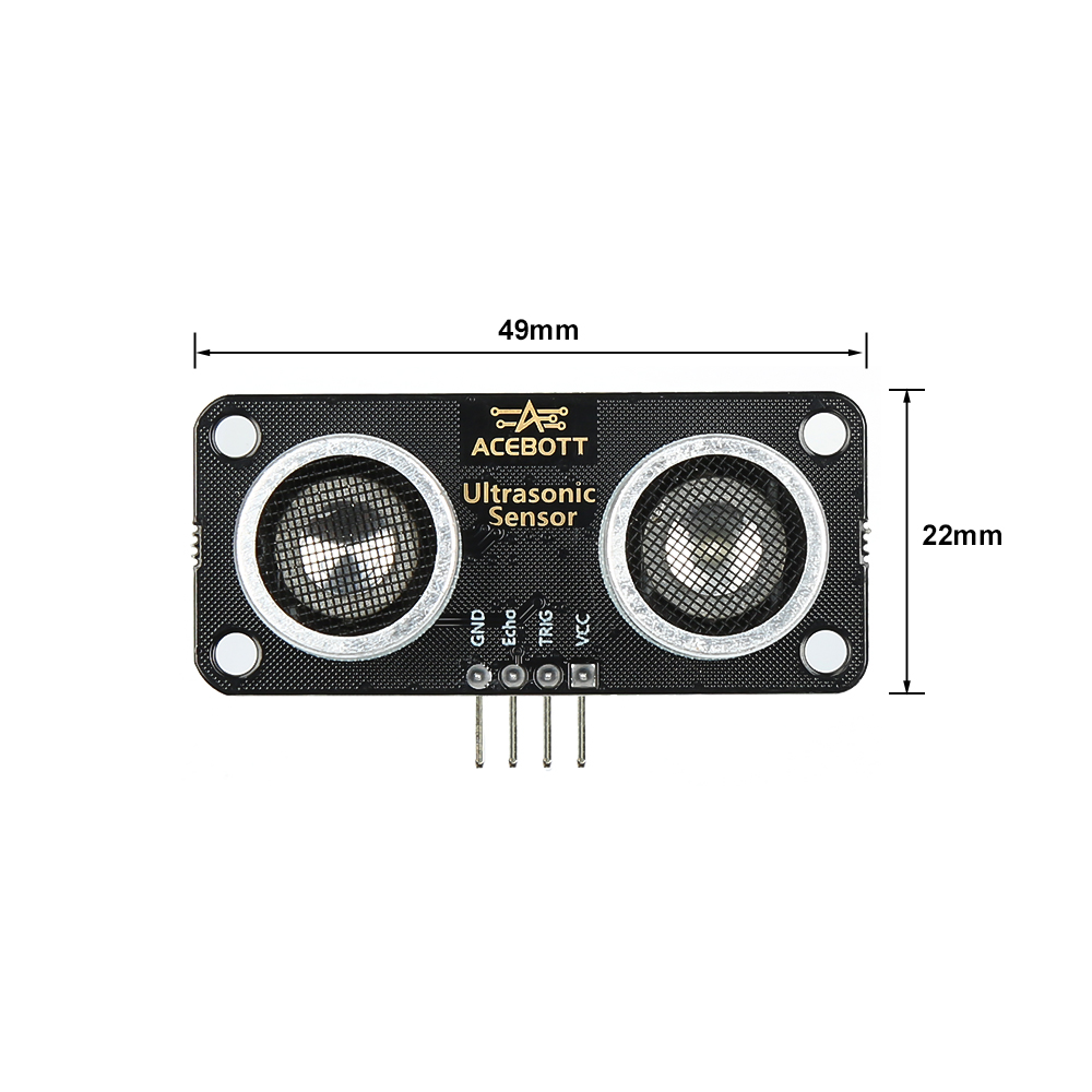 Ultrasonic sensor dimensions