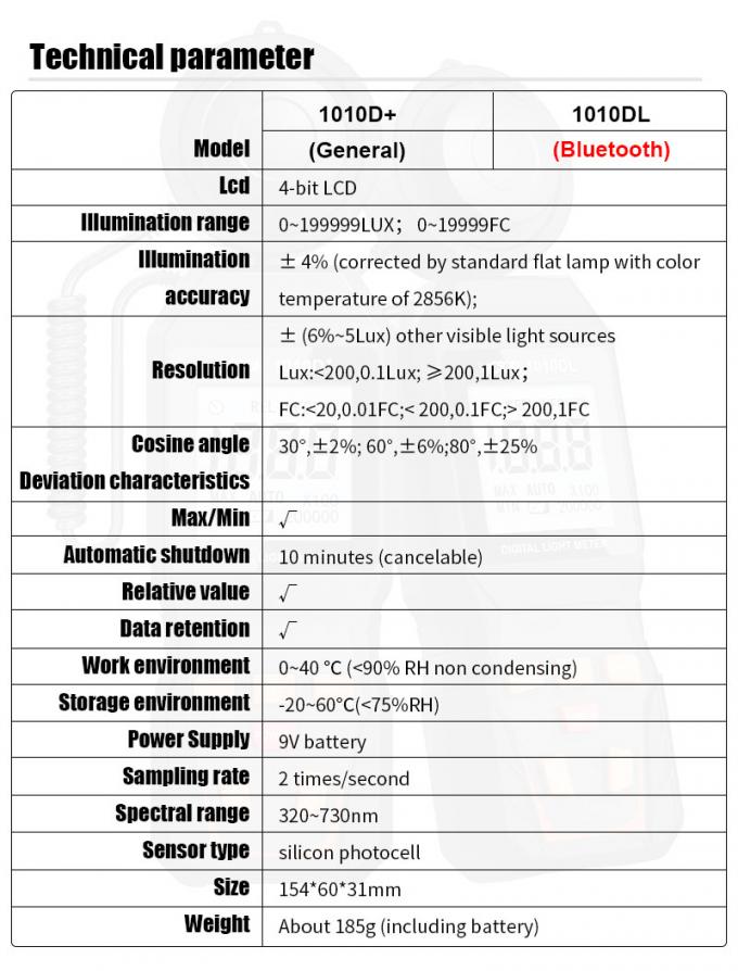 VICTOR 1010D+ Digital Light Meter Lux meter 2 image