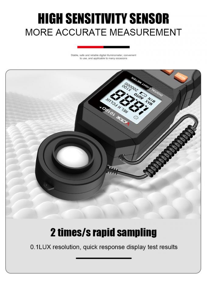 VICTOR 1010D+ Digital Light Meter Lux meter 4 image