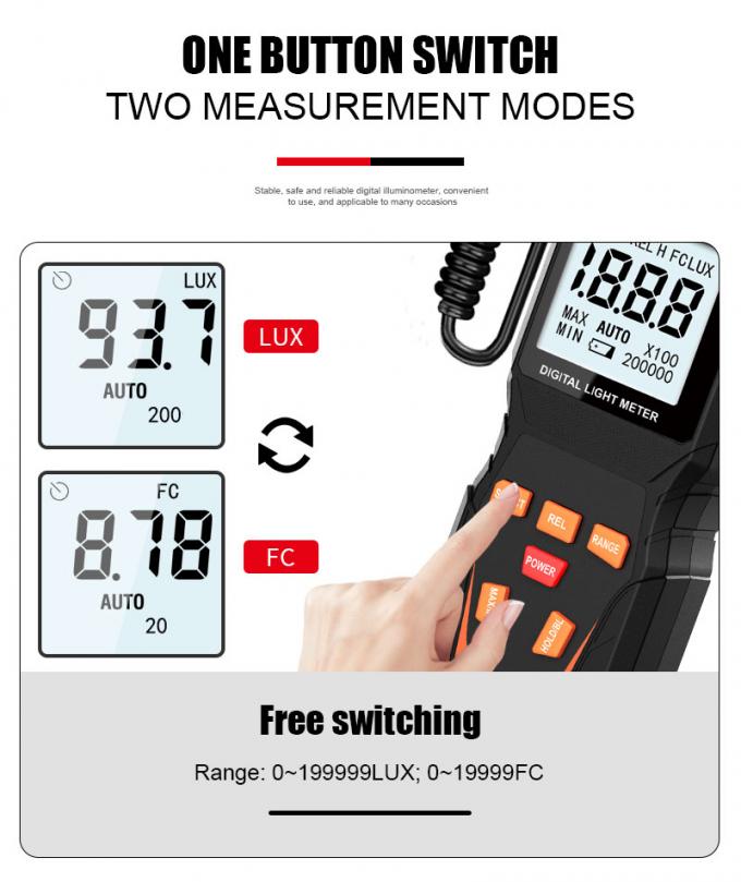 VICTOR 1010D+ Digital Light Meter Lux meter 8 image