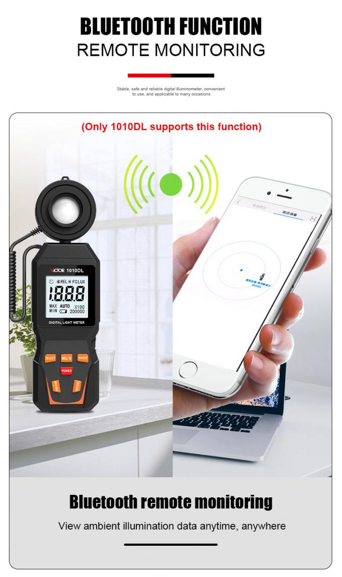 VICTOR 1010D+ Digital Light Meter Lux meter 9 image