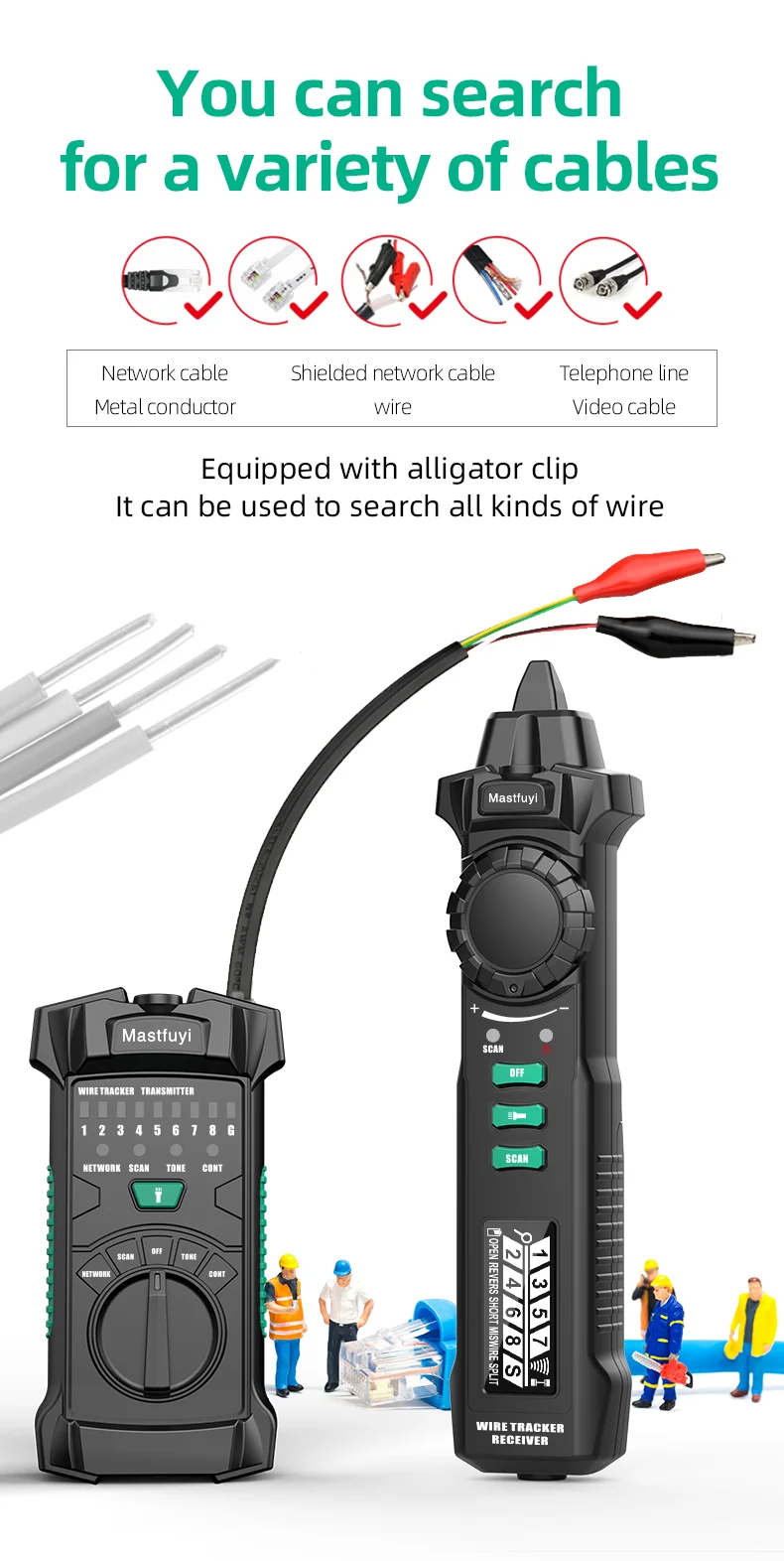 FY8169 LAN Cable Tester - Components