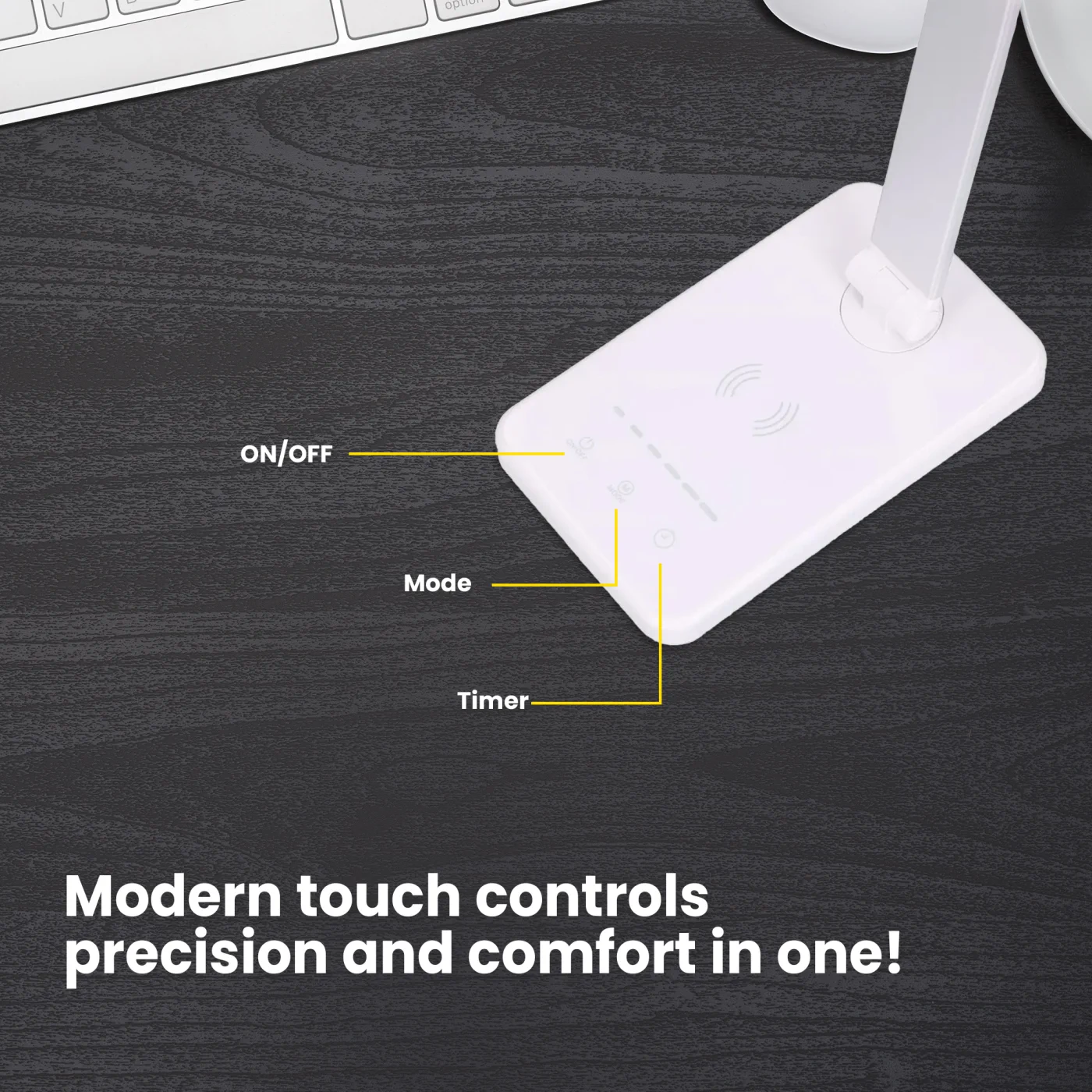 Smart desk lamp closeup design