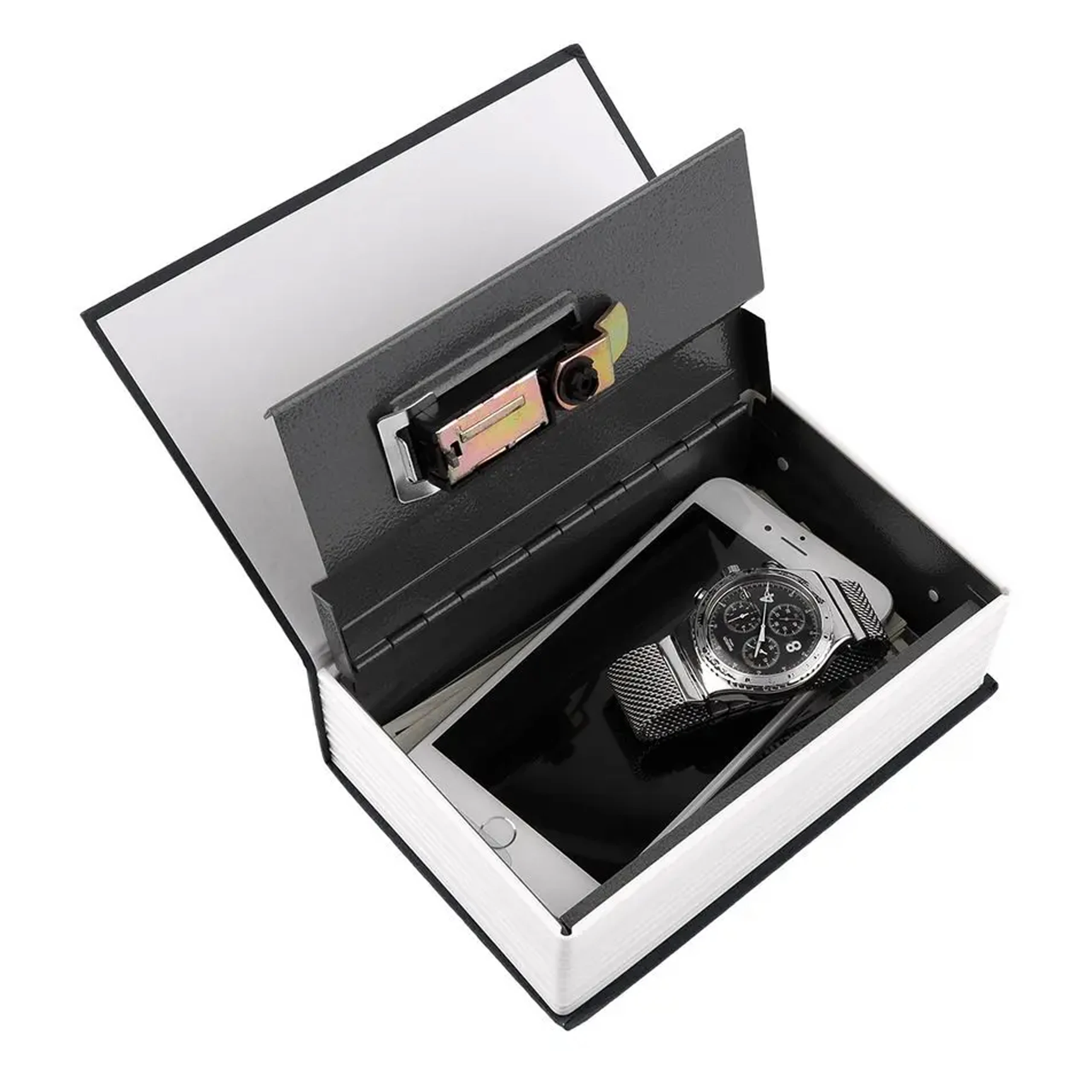 EXTRALINK HOME SAFE BOOK DICTIONARY METAL MONEY CASE KEYS STEEL LOCKER S-405