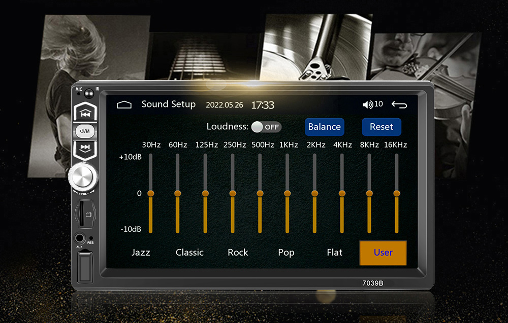 Podofo A3061 Equalizer Sound Settings
