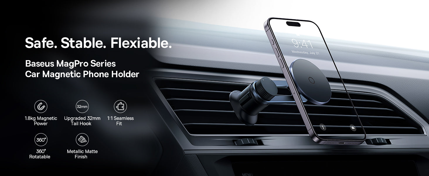 Baseus MagPro Magnetic Car Mount front view