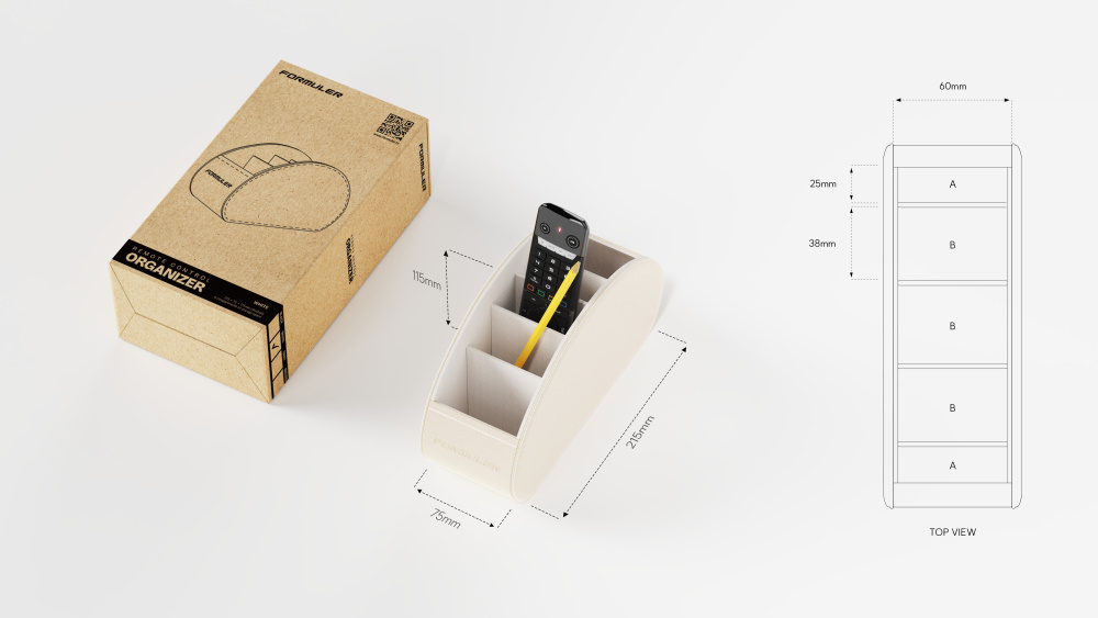 Remote holder dimensions diagram