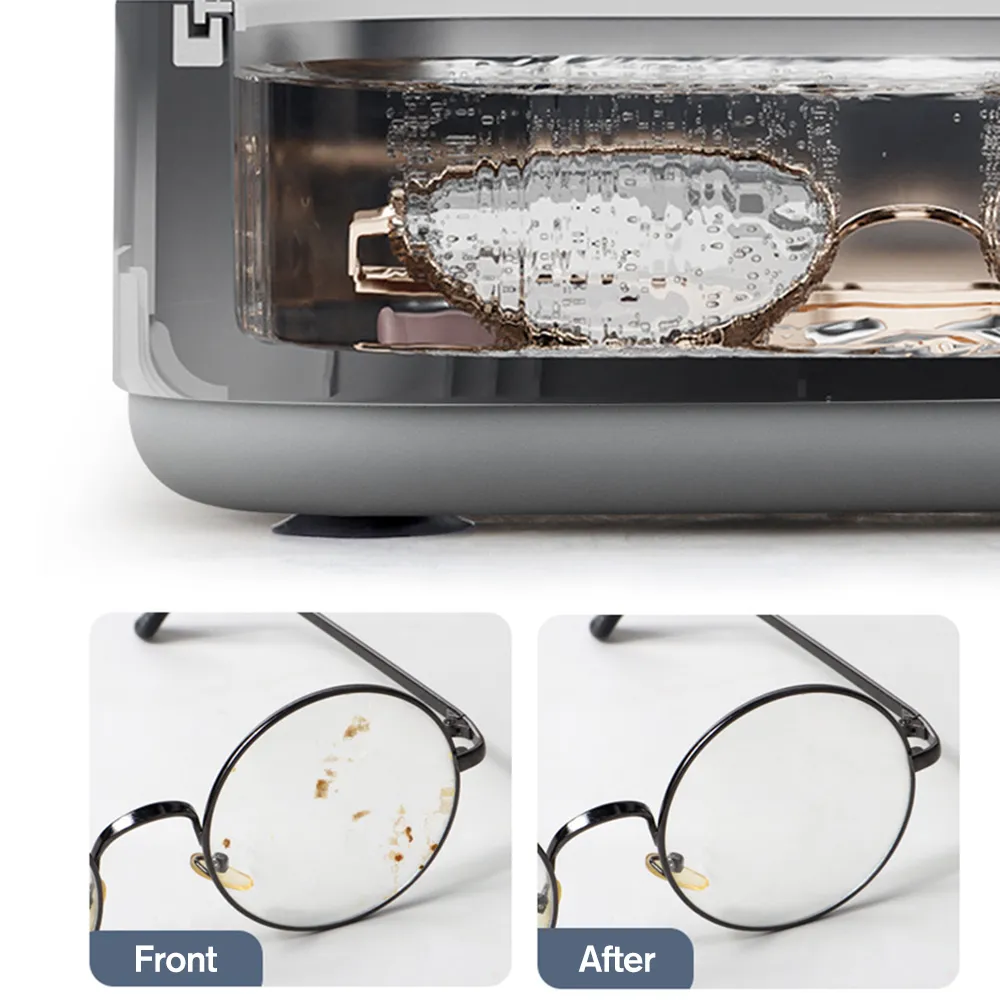 Ultrasonic cleaner - top view