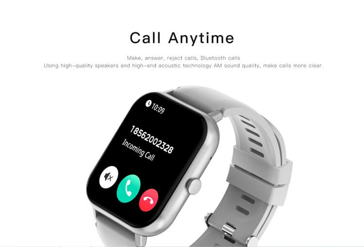 VS04 smartwatch silver strap
