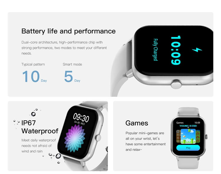 VS04 smartwatch charging view