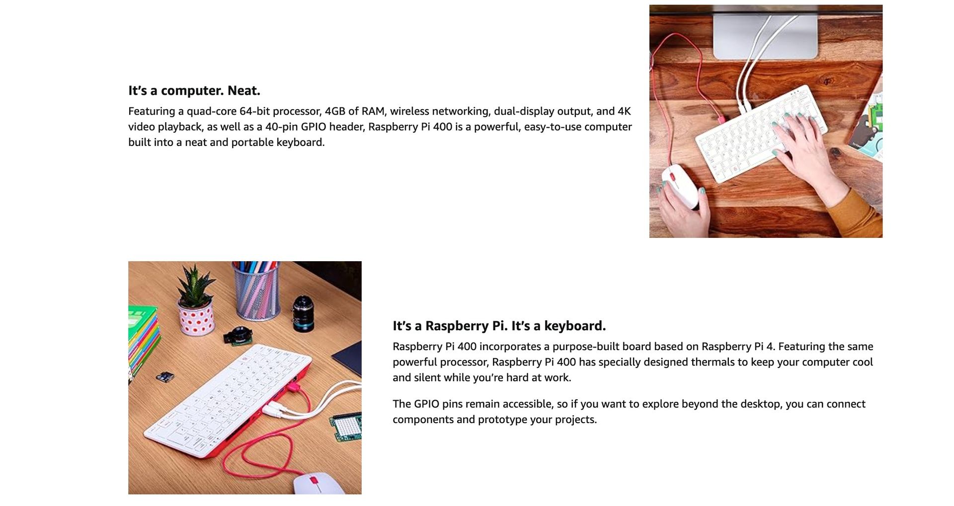 Raspberry Pi 400 Keyboard Computer