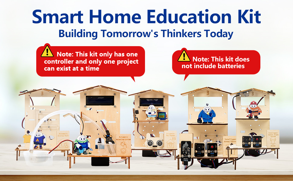 5-IN-1 IOT Smart Home Education Kit Does not include batteries