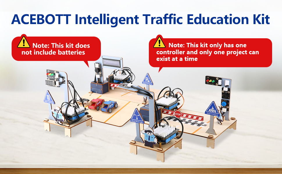 ESP32 STEM Smart Traffic Kit Compatible with Arduino Does not include batteries