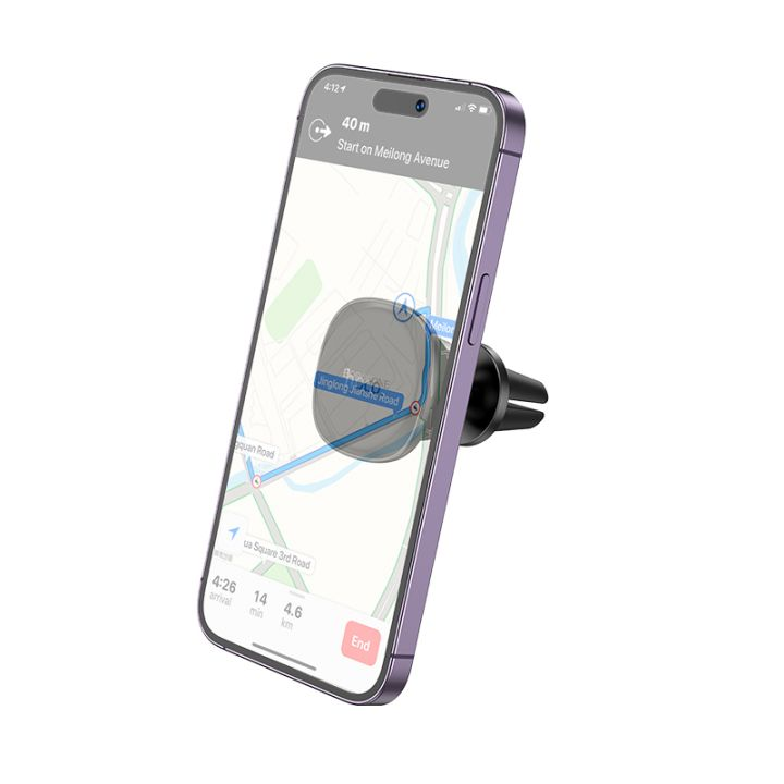 Borofone BH102 Cloud Magnetic Car Air Vent Phone Holder - mounted on vent