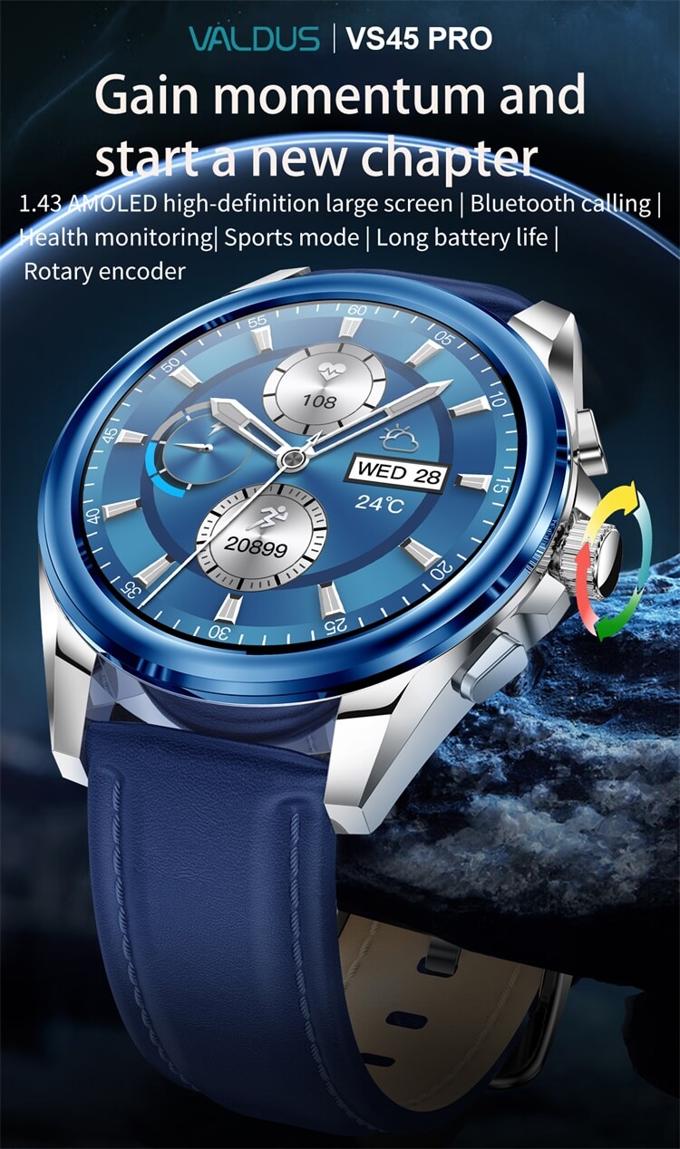 VS45 PRO Smartwatch Front View
